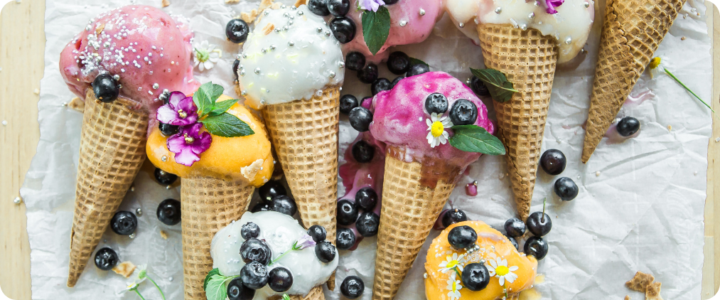 fruit ice-cream